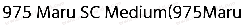 975 Maru SC Medium(975MaruSC Medium字体转换